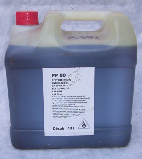 Olej pevodov PP80 - Kliknutm na obrzek zavete