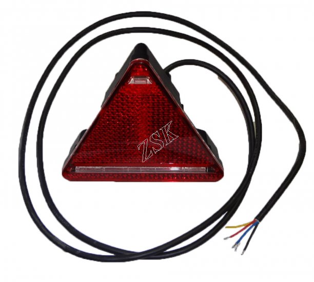 Koncov svtlo trojhelnk LED 12/24V - Kliknutm na obrzek zavete